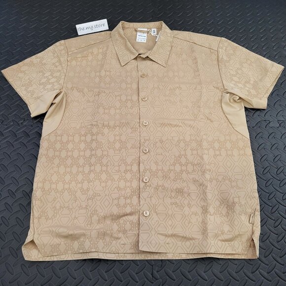 Puma x Dapper Dan Ginger Root Button Up Shirt Mens Sz Small 539805 NWT MSRP $125 - Picture 2 of 8